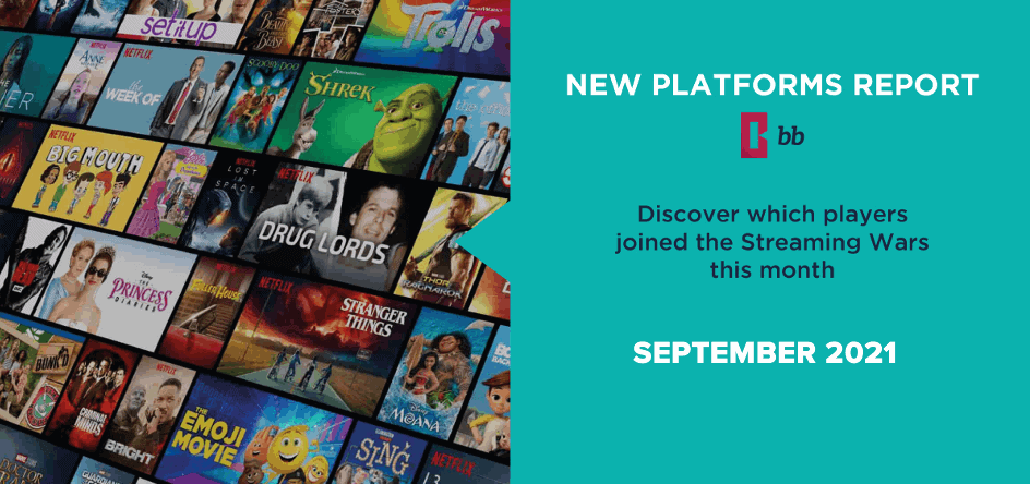 Whipmedia streaming platform interface showcasing various TV shows and movies in a grid layout for entertainment analytics and industry insights.