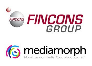 Fincons group logo on white background, digital advertising, media, media strategy, and technology partnership.