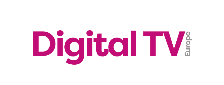 Digital TV Europe logo on a white background, representing the digital television industry and media news platform.