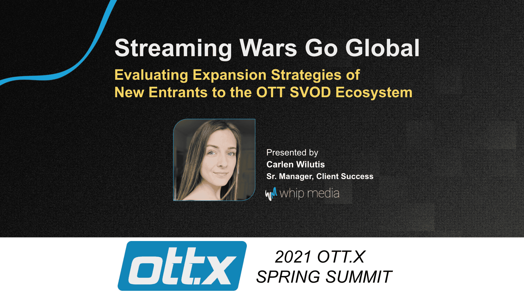 Expanding OTT SVOD ecosystem strategies presentation at OTTX Spring Summit.