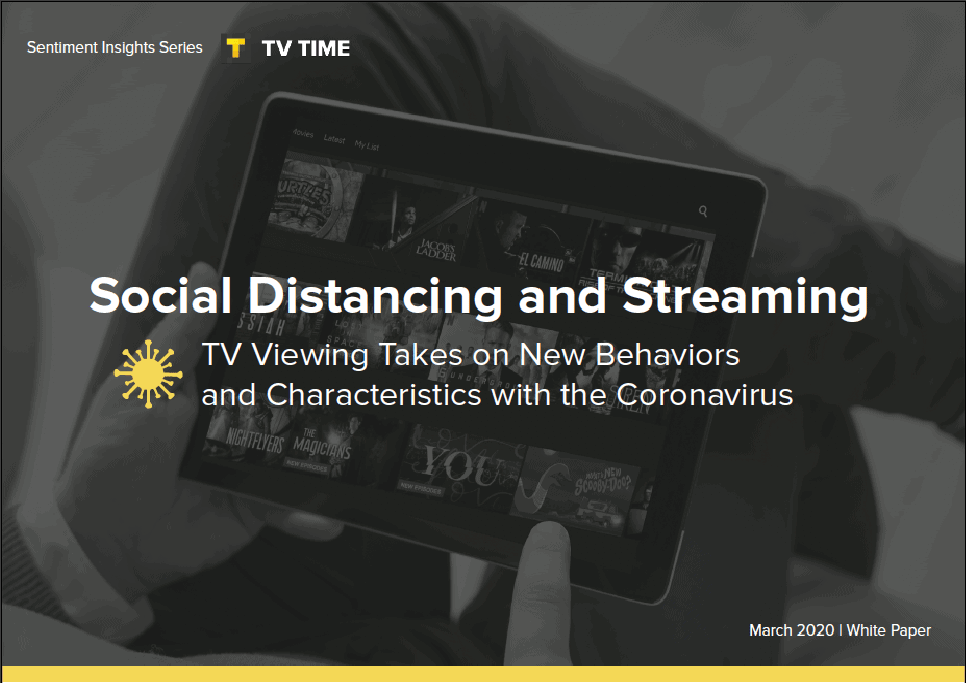 Video streaming analytics for social distancing, TV viewing habits during coronavirus, digital TV trends, media consumption analysis, and remote entertainment insights from Whipmedia.