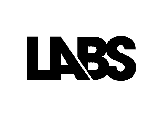 High-contrast black and white Whipmedia logo with bold "LABS" text, representing innovative film and TV database services.