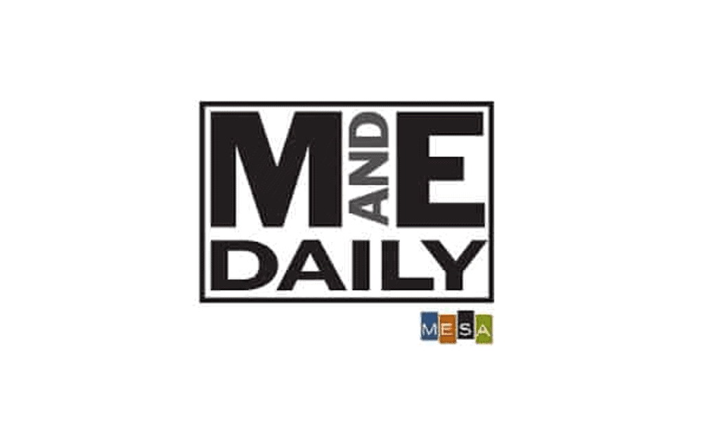 ME AND E DAILY logo with colorful and bold text, representing a media brand focused on daily entertainment news and updates.