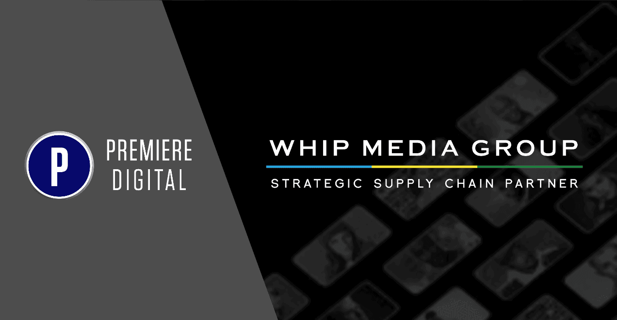 Whip media group digital supply chain technology logo, strategic entertainment industry supply chain partnership, Whip Media Group branding image, professional logo for Whip Media Group related to digital media distribution and supply chain solutions, relevance.