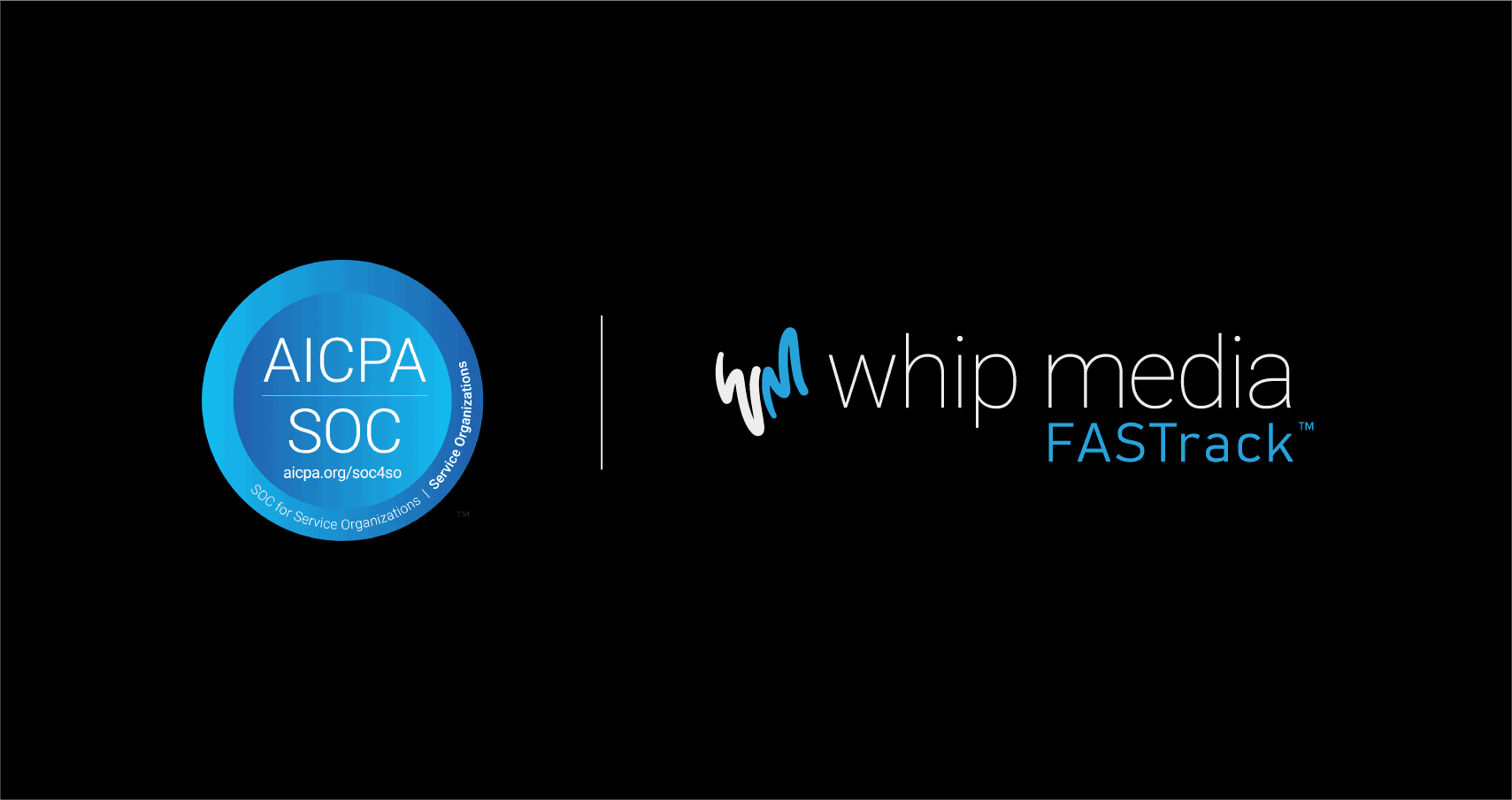 High-quality media management platform logo for Whip Media's FASTrack software supporting entertainment industry SEO and media analytics.