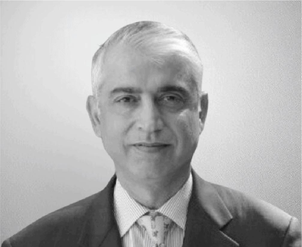 Professional business portrait of a mature man in formal attire, black and white photograph, emphasizing professionalism and corporate image for multimedia and entertainment industry branding.