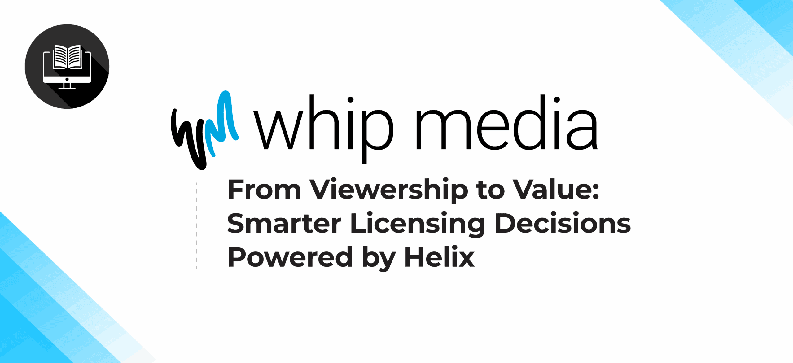 AI-driven media analytics platform logo, highlighting media viewership, licensing decisions, and content data management.