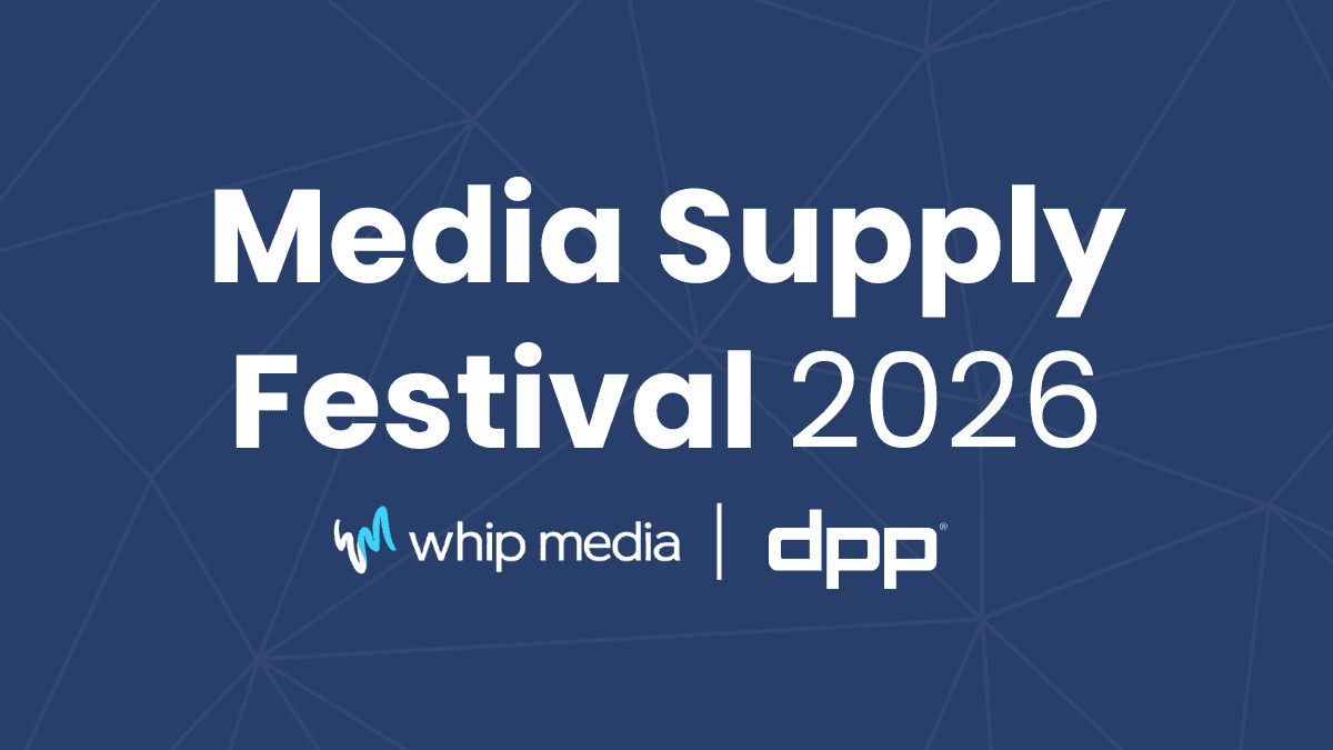 Whip Media booth at StreamTV Show 2026 showcasing media management solutions for entertainment professionals.